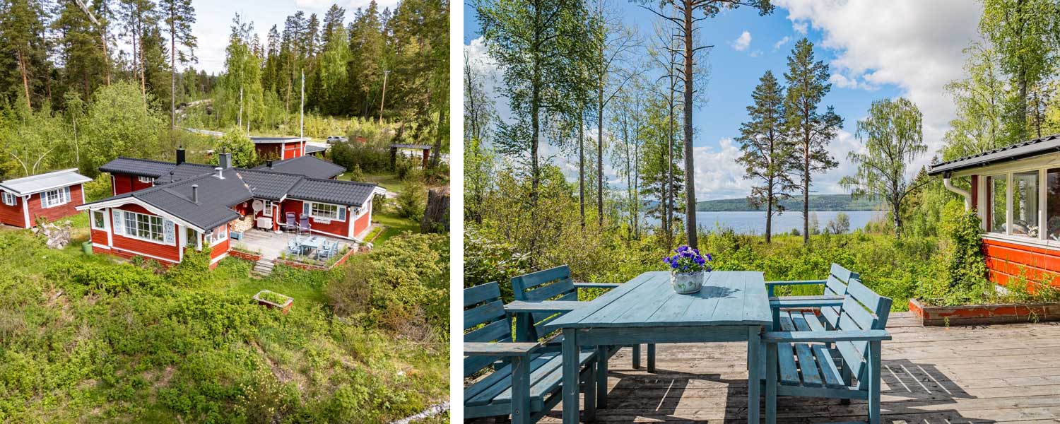 Fritidshus vid sjö